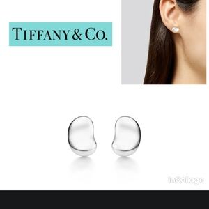 Tiffany & Co. Elsa Peretti Bean Stud Earrings - Silver